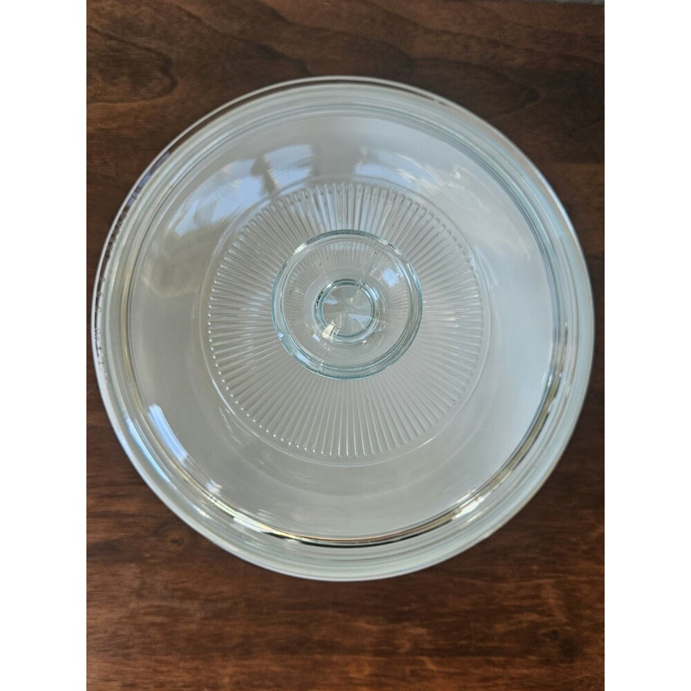 CorningWare French White 1.5 Qt Round Casserole Dish w/ Pyrex Glass Lid - Picture 2 of 11